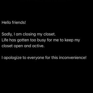 Closet no longer active 🙁